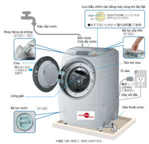 cách lắp đặt máy giặt đúng cách 2